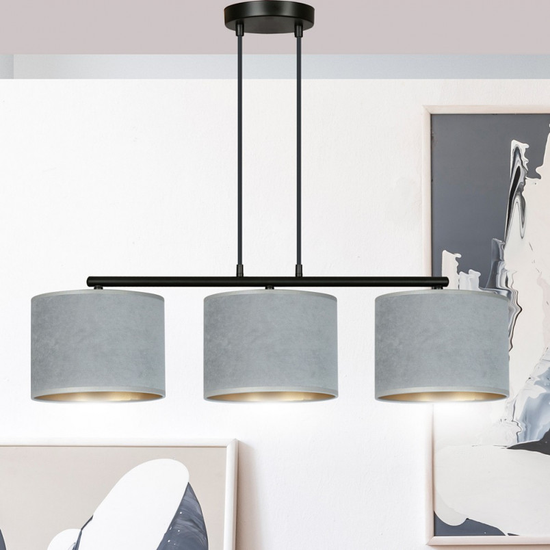 Lampa wisząca Hilde III szara 72cm - Emibig | Elegancki design