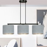 Lampa wisząca Hilde III szara 72cm - Emibig | Elegancki design