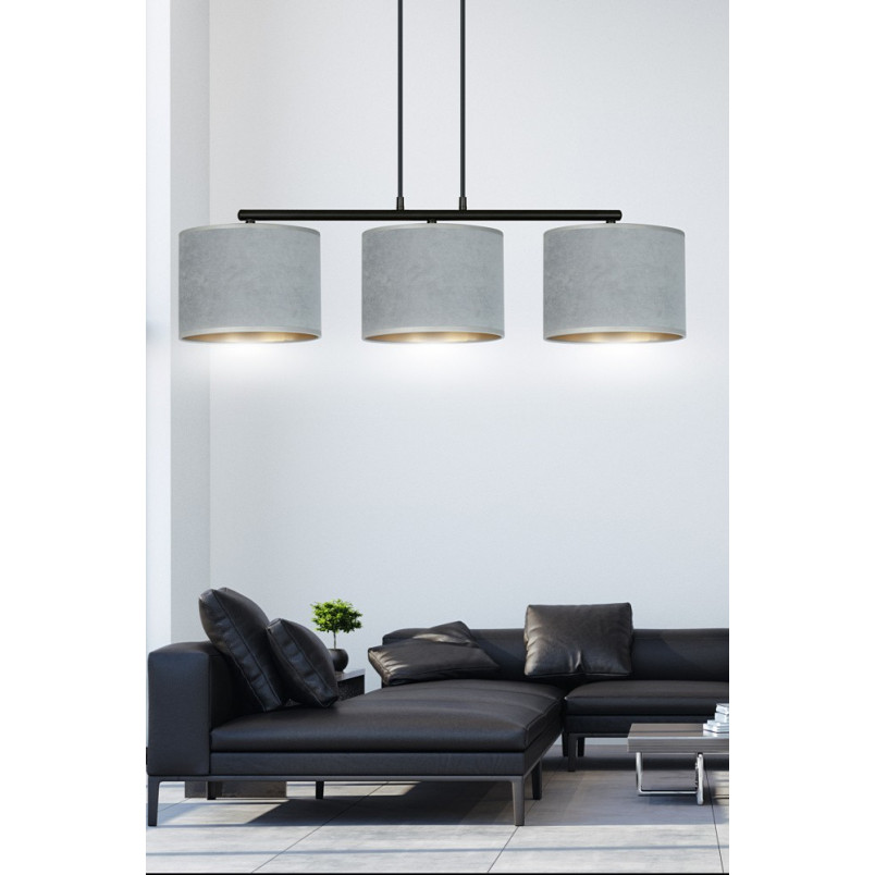 Lampa wisząca Hilde III szara 72cm - Emibig | Elegancki design