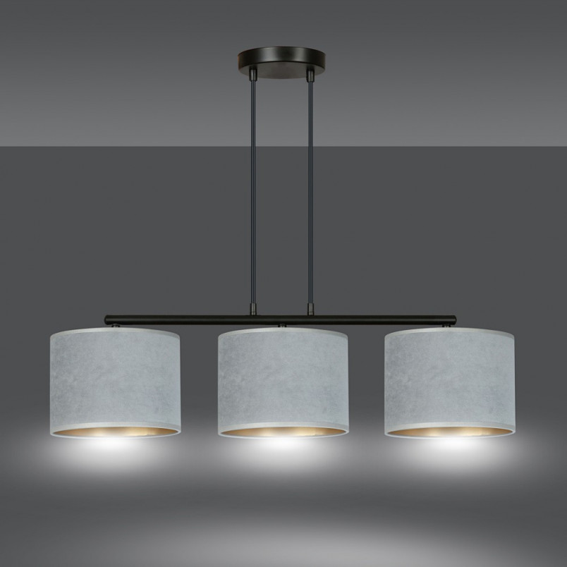 Lampa wisząca Hilde III szara 72cm - Emibig | Elegancki design