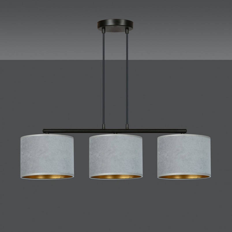 Lampa wisząca Hilde III szara 72cm - Emibig | Elegancki design