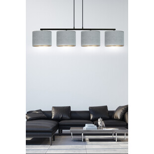 Lampa wisząca Hilde IV szara Emibig | Oświetlenie do salonu