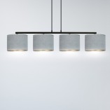 Lampa wisząca Hilde IV szara Emibig | Oświetlenie do salonu