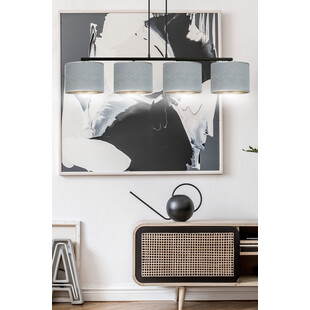 Lampa wisząca Hilde IV szara Emibig | Oświetlenie do salonu