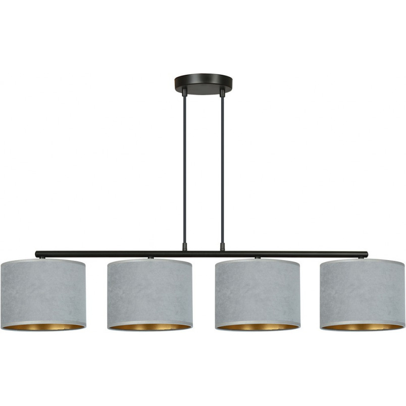Lampa wisząca Hilde IV szara Emibig | Oświetlenie do salonu