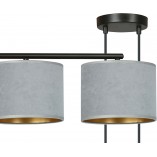 Lampa wisząca Hilde IV szara Emibig | Oświetlenie do salonu