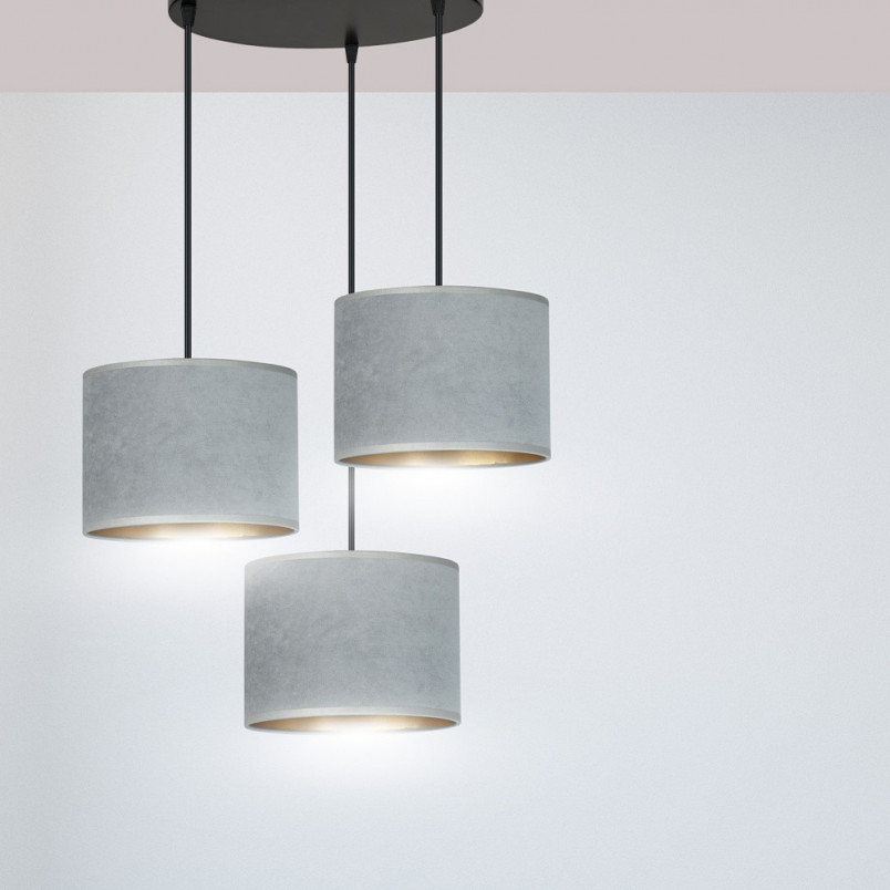 Lampa wisząca HILDE szara | Emibig - Nowoczesne oświetlenie