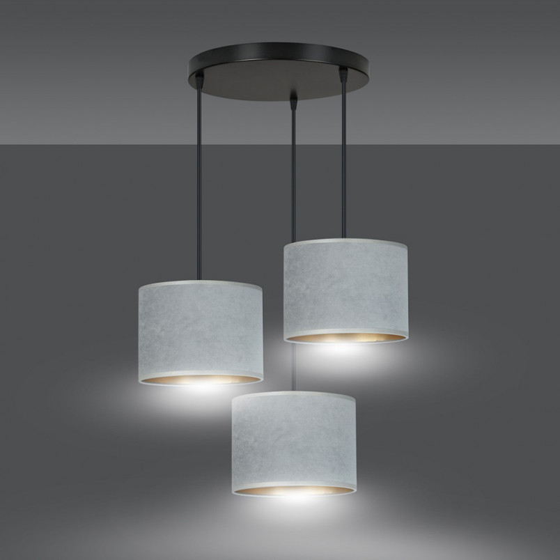 Lampa wisząca HILDE szara | Emibig - Nowoczesne oświetlenie