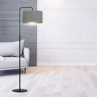 Lampa podłogowa Hilde szara Emibig | Eleganckie oświetlenie
