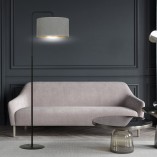 Lampa podłogowa Hilde szara Emibig | Eleganckie oświetlenie
