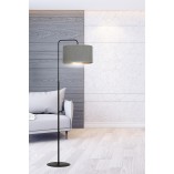 Lampa podłogowa Hilde szara Emibig | Eleganckie oświetlenie