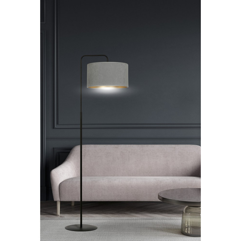 Lampa podłogowa Hilde szara Emibig | Eleganckie oświetlenie