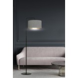Lampa podłogowa Hilde szara Emibig | Eleganckie oświetlenie