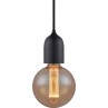 Lampa wisząca żarówka na kablu Classic czarna HaloDesign do kuchni, salonu i sypialni