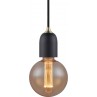 Lampa wisząca żarówka na kablu Classic czarny/mosiądz HaloDesign do kuchni, salonu i sypialni