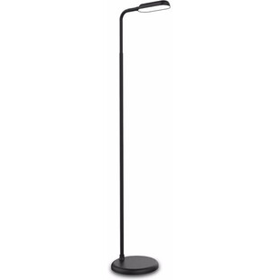 Lampa podłogowa minimalistyczna Read LED czarna HaloDesign
