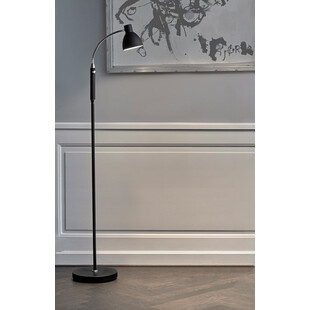 Lampa podłogowa regulowana Hudson LED czarna HaloDesign