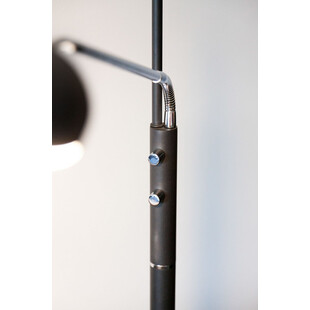 Lampa podłogowa z lampką do czytania Vegas Combi LED czarna HaloDesign