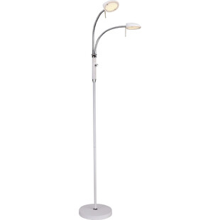 Lampa podłogowa 2 punktowa Vegas LED biała HaloDesign