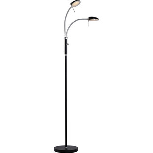 Lampa podłogowa 2 punktowa Vegas LED czarna HaloDesign