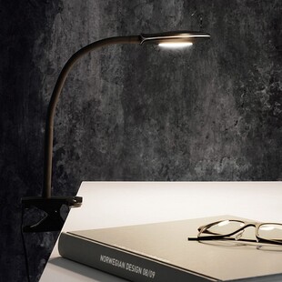Lampa biurkowa z klipsem Fix LED czarna HaloDesign