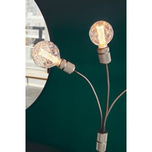 Lampa podłogowa loft Halo czarny/marmur HaloDesign