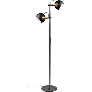 Lampa podłogowa 2 punktowa D.C czarna HaloDesign