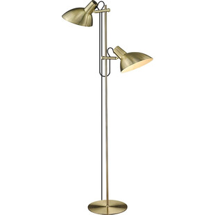 Lampa podłogowa 2 punktowa Metropole mosiężna HaloDesign