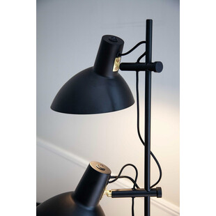 Lampa podłogowa 2 punktowa Metropole czarna HaloDesign