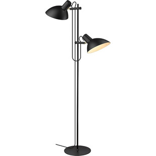 Lampa podłogowa 2 punktowa Metropole czarna HaloDesign