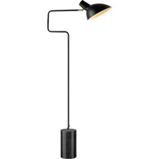 Lampa podłogowa do czytania Metropole Deluxe czarna Swingarm HaloDesign