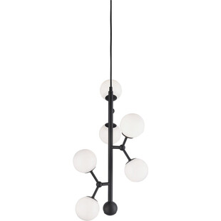 Lampa szklane kule Atom Vertical VI czarny/opal HaloDesign