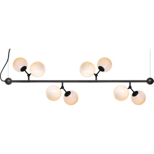 Lampa szklane kule Atom Maxi Horizontal VIII czarny/opal HaloDesign