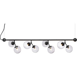Lampa szklane kule Atom Maxi Horizontal VIII czarny/szkło dymione