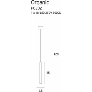 Lampa wisząca biała LED MaxLight | Minimalistyczny design