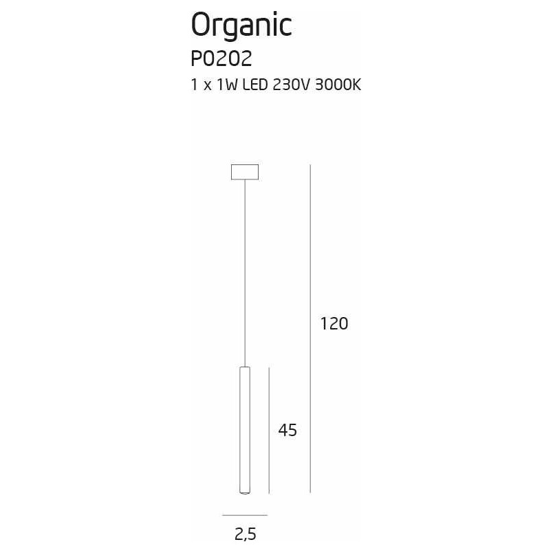 Lampa wisząca biała LED MaxLight | Minimalistyczny design