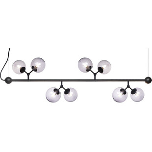 Lampa szklane kule Atom Maxi Horizontal VIII czarny/szkło dymione