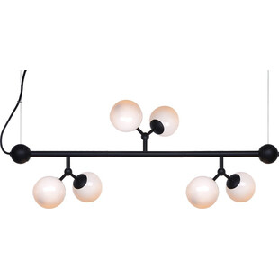 Lampa szklane kule Atom Mini Horizontal VI czarny/opal HaloDesign