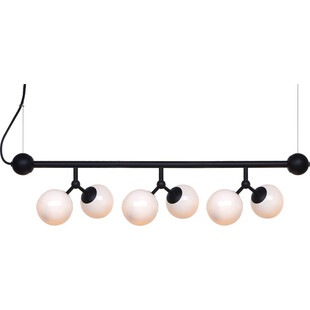 Lampa szklane kule Atom Mini Horizontal VI czarny/opal HaloDesign