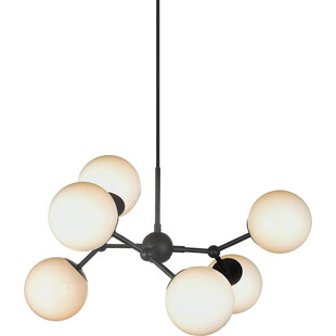 Lampa szklane kule Atom Large VI czarny/opal HaloDesign