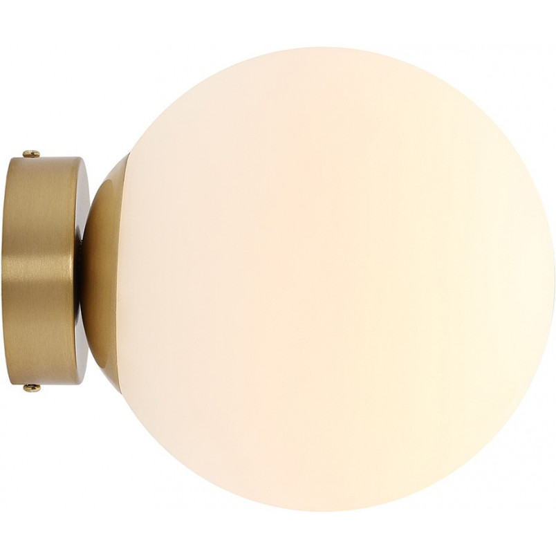 Kinkiet szklana kula Ball Brass 20cm | Aldex - Eleganckie oświetlenie
