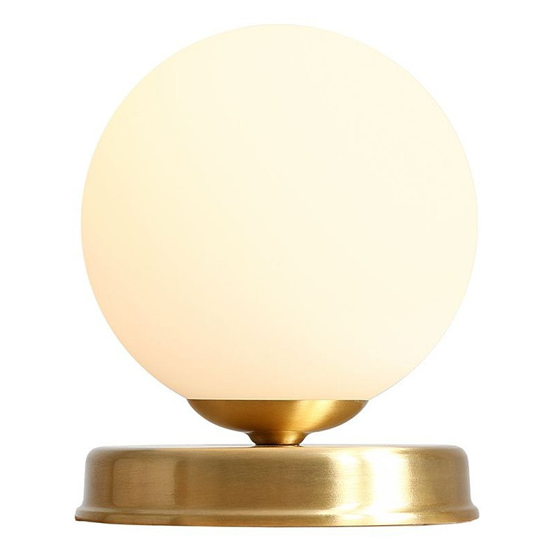 Lampa stołowa szklana Ball Brass Aldex | Elegancki design