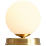Lampa stołowa szklana Ball Brass Aldex | Elegancki design