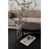 Stolik kawowy Tre 90cm czarny dąb | Nordifra - Elegancki design