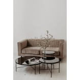 Stolik kawowy szklany Tre 60cm - Nordifra | Elegancki design