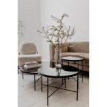 Stolik kawowy szklany Tre 60cm - Nordifra | Elegancki design