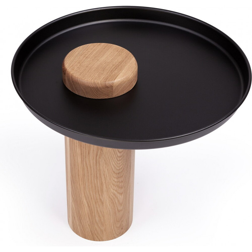Stolik drewniany Tyk 50cm Nordifra | Dąb Czarny - Kup Teraz!