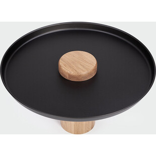 Stolik drewniany z tacą Tyk 63cm | Nordifra - Elegancki design