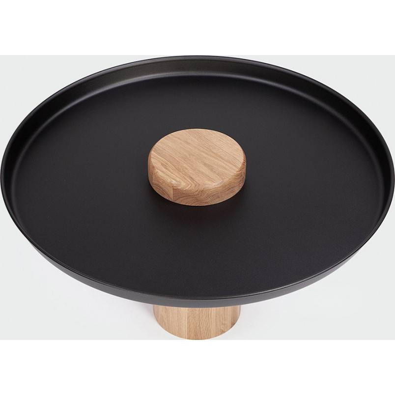 Stolik drewniany z tacą Tyk 63cm | Nordifra - Elegancki design