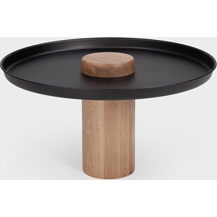 Stolik drewniany z tacą Tyk 63cm | Nordifra - Elegancki design